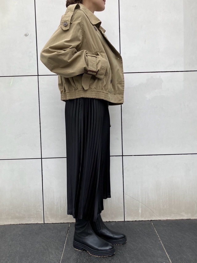 M53 エムゴーサン　　ミリタリーショート トレンチ　CAMEL　UNISEX　MJ-048
