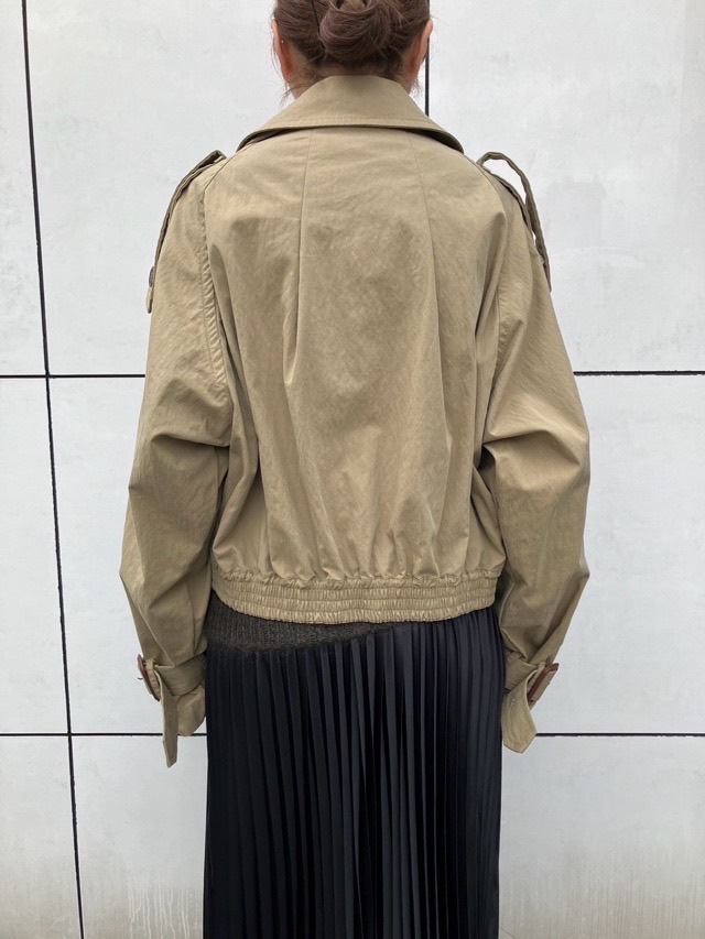 M53 エムゴーサン　　ミリタリーショート トレンチ　CAMEL　UNISEX　MJ-048