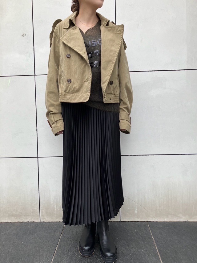 M53 エムゴーサン　　ミリタリーショート トレンチ　CAMEL　UNISEX　MJ-048