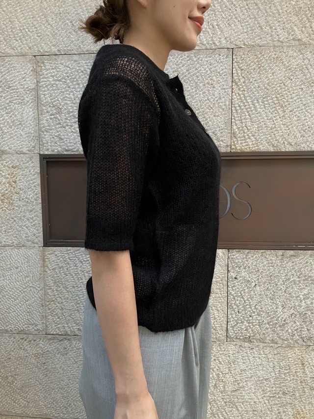 MAISON MAVERICK PRESENTS　 ポロ 半袖ニット　MM5073　GRAY/K/BLACK  メゾン マヴェリック プレゼンツ