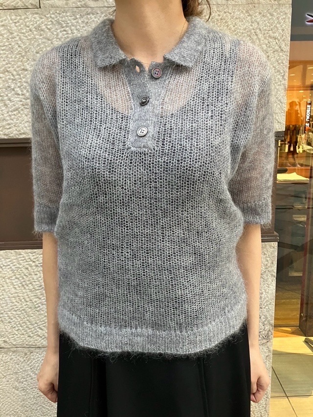 MAISON MAVERICK PRESENTS　 ポロ 半袖ニット　MM5073　GRAY/K/BLACK  メゾン マヴェリック プレゼンツ