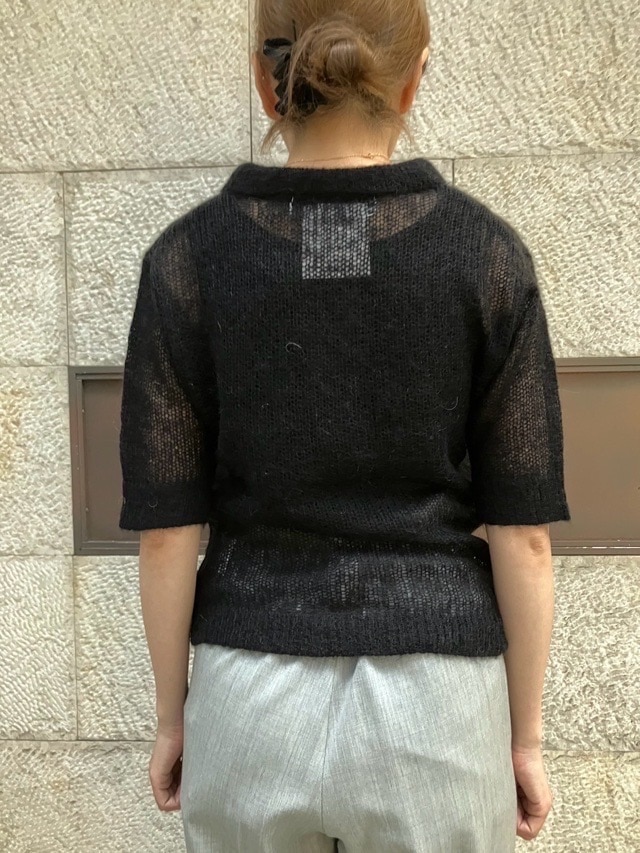 MAISON MAVERICK PRESENTS　 ポロ 半袖ニット　MM5073　GRAY/K/BLACK  メゾン マヴェリック プレゼンツ