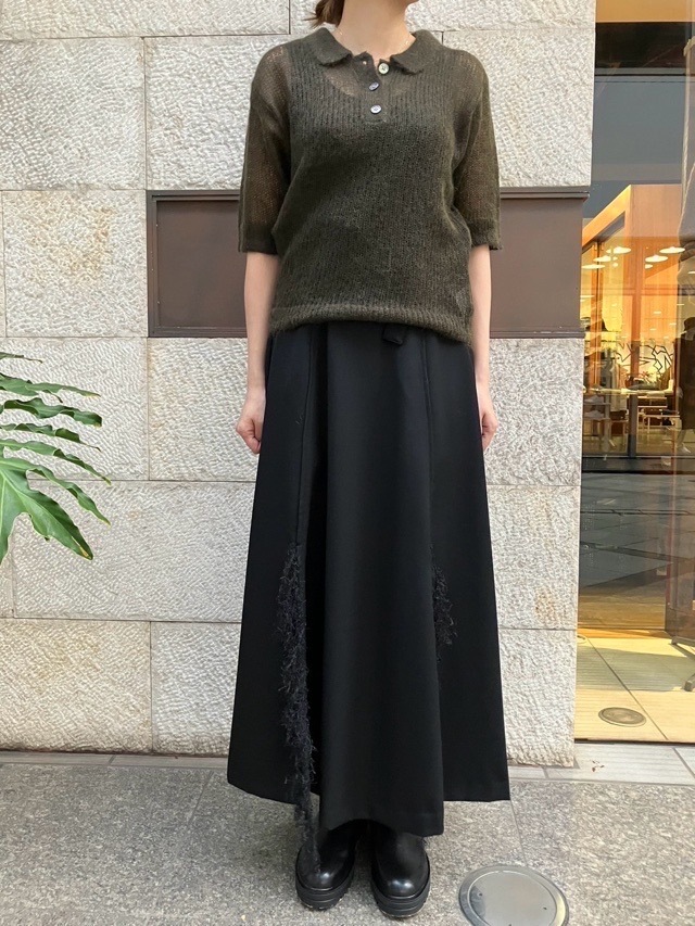 MAISON MAVERICK PRESENTS　 ポロ 半袖ニット　MM5073　GRAY/K/BLACK  メゾン マヴェリック プレゼンツ