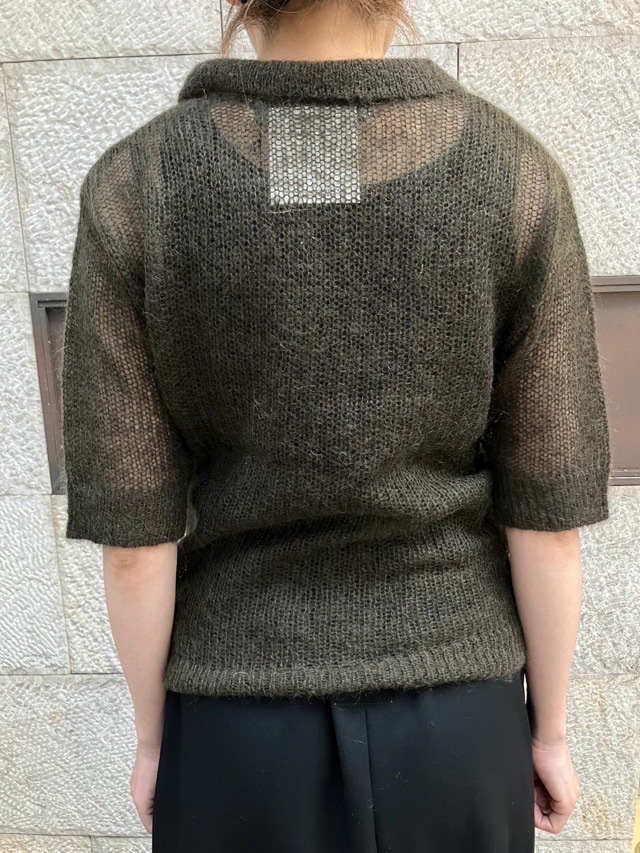 MAISON MAVERICK PRESENTS　 ポロ 半袖ニット　MM5073　GRAY/K/BLACK  メゾン マヴェリック プレゼンツ