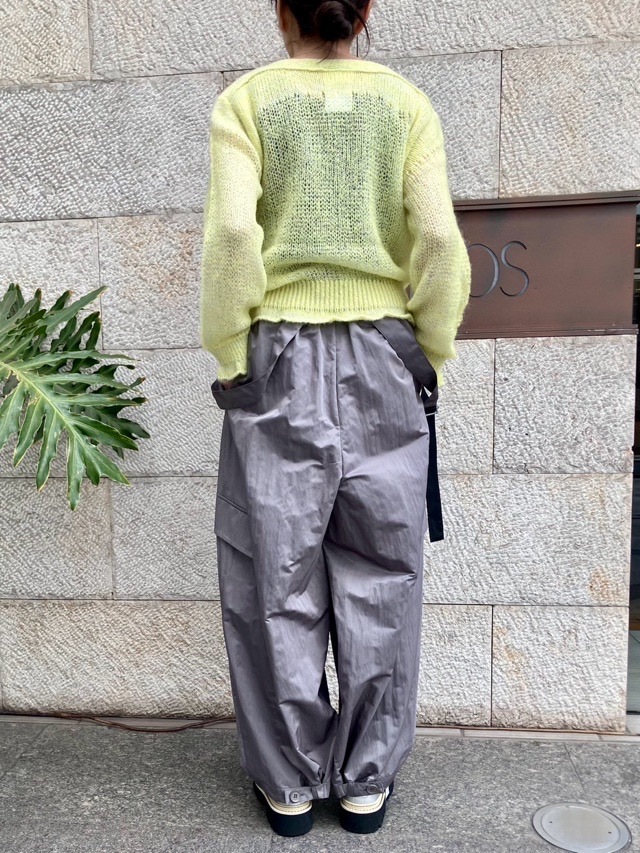 Harikae ボートネック モヘア ニット H0460 ハリカエ YELLOW