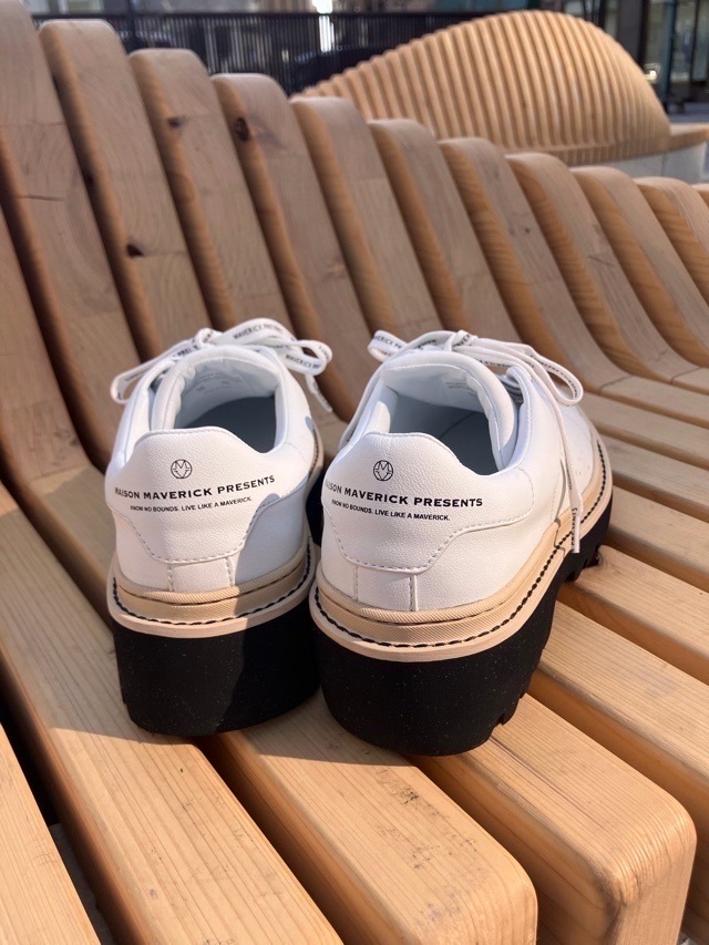 MAISON MAVERICK PRESENTS　メゾンマヴェリックプレゼンツ　プラットフォーム シューズ   SILVER / WHITE　MS2469