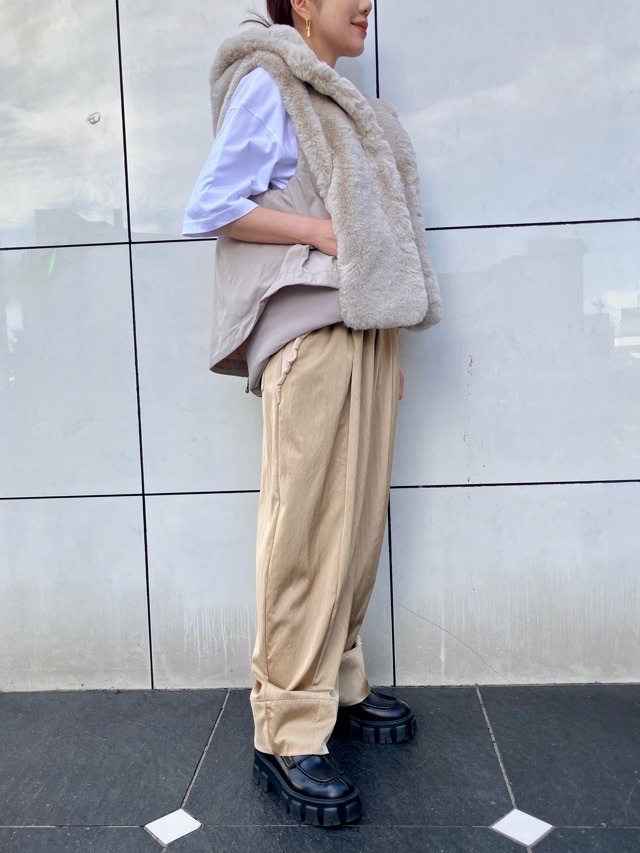 MARECHAL TERRE 背タフタショ-トファーベスト ZMT244VT320 BLACK(009)/ SND.BEIGE(089)新色 マルシャルテル