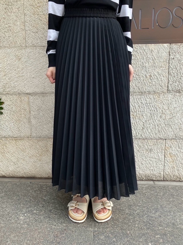 BEATING HEART　プリーツ ロングスカート　BS008L1　 ビーティングハート BEIGE　BLACK