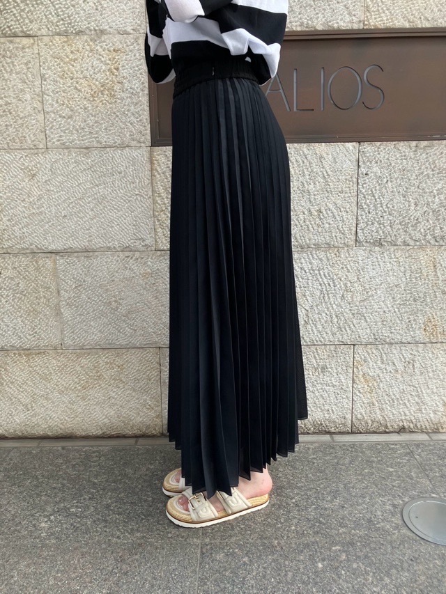 BEATING HEART　プリーツ ロングスカート　BS008L1　 ビーティングハート BEIGE　BLACK