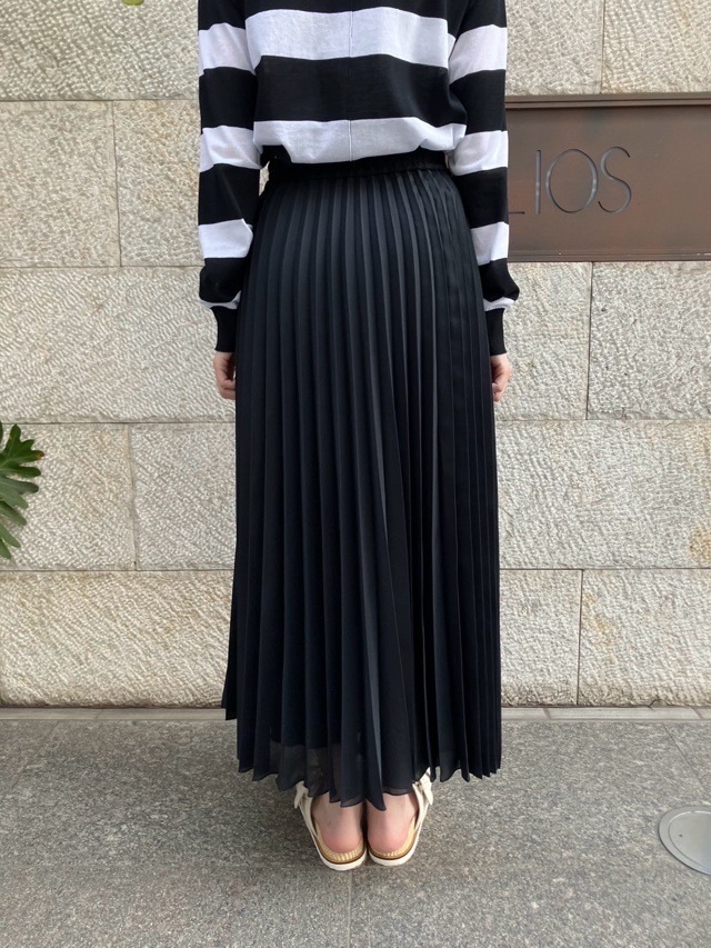 BEATING HEART　プリーツ ロングスカート　BS008L1　 ビーティングハート BEIGE　BLACK