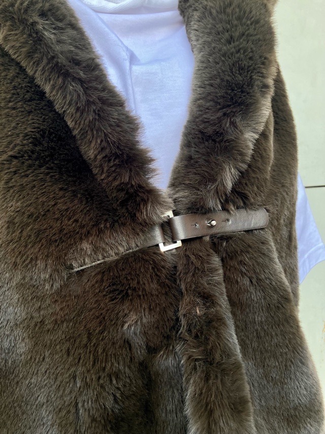 MARECHAL TERRE 背キルティングファーロングベスト ZMT214VT334B LIGHT GRAY(010) / BROWN(037) 新色 マルシャルテル