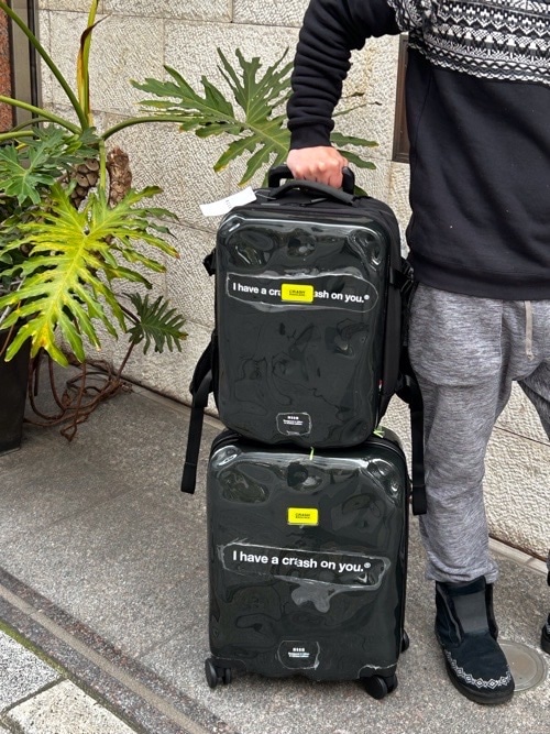 MSGM×CRASH BAGGAGE アイコン キャビン ラゲージ” 3kg（H55×W40×D22cm） BLACK　3640X4