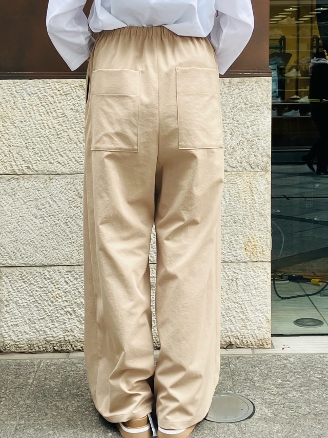 BEATING HEART Wゴムワイドパンツ BP008L1 ビーティングハート WHITE BLACK BEIGE