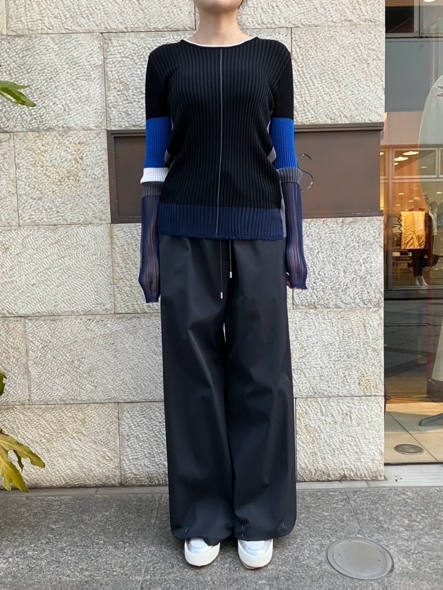 BEATING HEART Wゴムワイドパンツ BP008L1 ビーティングハート WHITE BLACK BEIGE