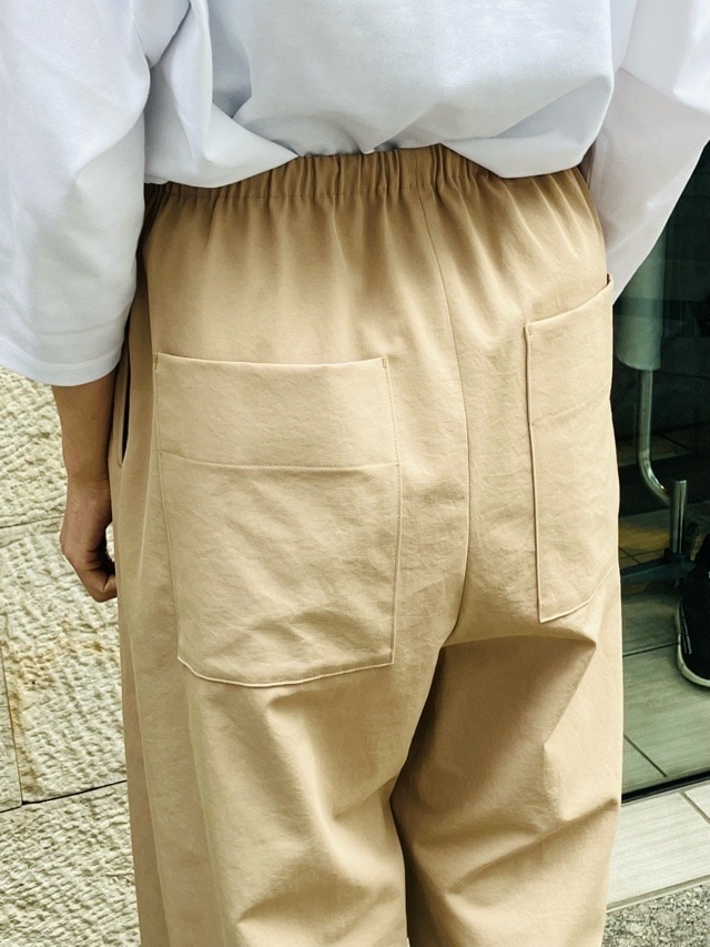 BEATING HEART Wゴムワイドパンツ BP008L1 ビーティングハート WHITE BLACK BEIGE