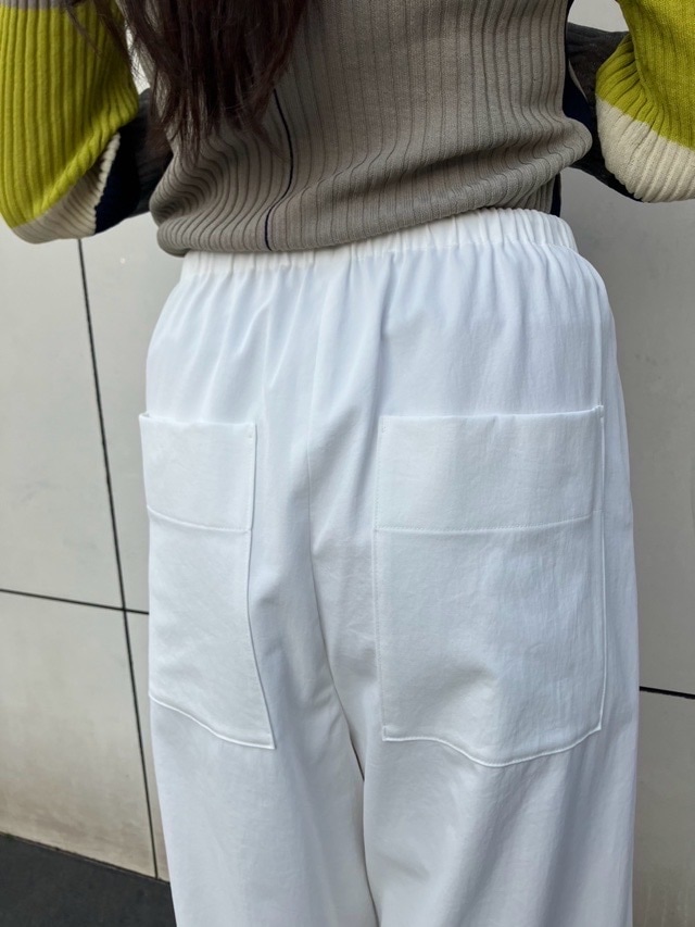 BEATING HEART Wゴムワイドパンツ BP008L1 ビーティングハート WHITE BLACK BEIGE