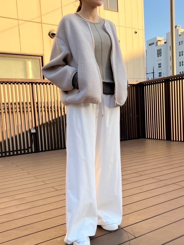BEATING HEART Wゴムワイドパンツ BP008L1 ビーティングハート WHITE BLACK BEIGE