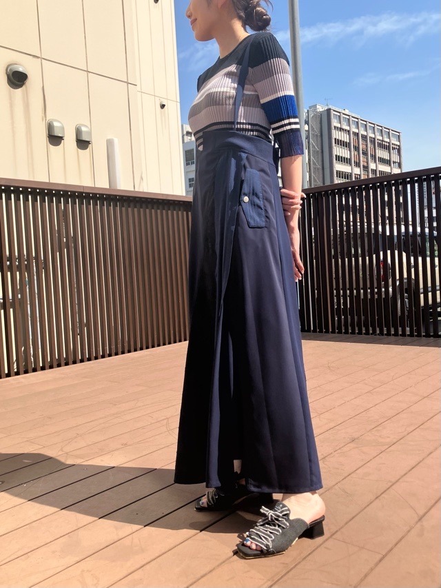 AULA AILA レース MIX ジャンパースカート LIGHT GRAY(10)/ BLACK(19