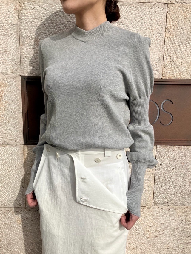 AKANE UTSUNOMIYA アカネ ウツノミヤ  マ－メイド スカート  SPA-FSK26-2005  NAVY / BEIGE / WHITE