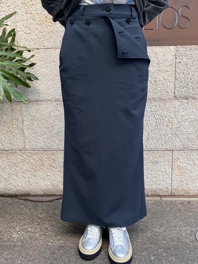 AKANE UTSUNOMIYA アカネ ウツノミヤ  マ－メイド スカート  SPA-FSK26-2005  NAVY / BEIGE / WHITE