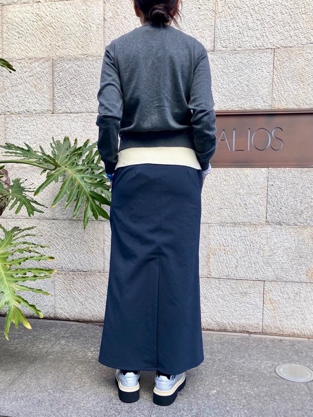 AKANE UTSUNOMIYA アカネ ウツノミヤ  マ－メイド スカート  SPA-FSK26-2005  NAVY / BEIGE / WHITE