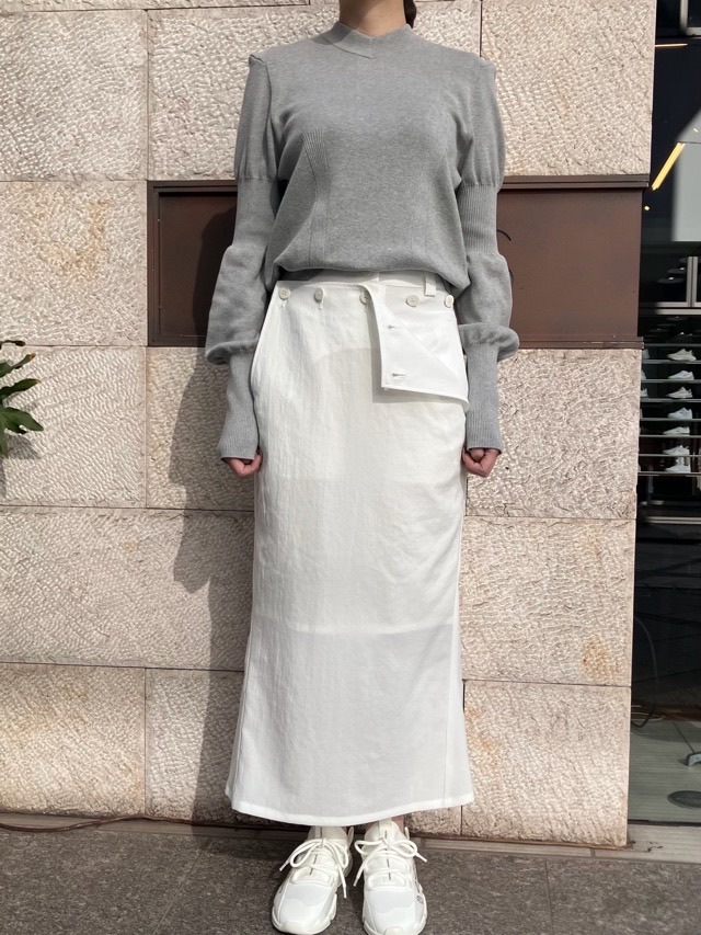 AKANE UTSUNOMIYA アカネ ウツノミヤ  マ－メイド スカート  SPA-FSK26-2005  NAVY / BEIGE / WHITE