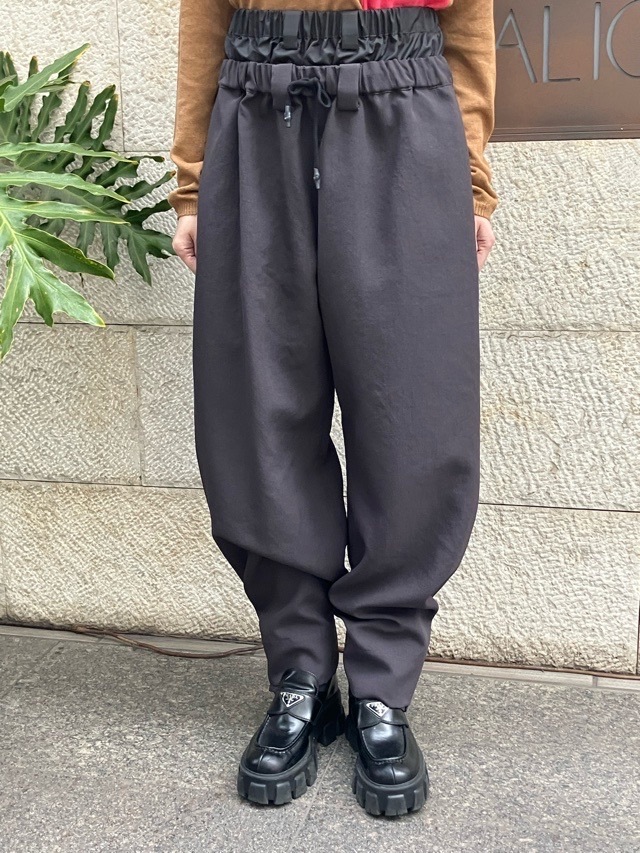 AKANE UTSUNOMIYA アカネ ウツノミヤ  レイヤードパンツ  SAP-FP42‐2004  NAVY / BROWN 