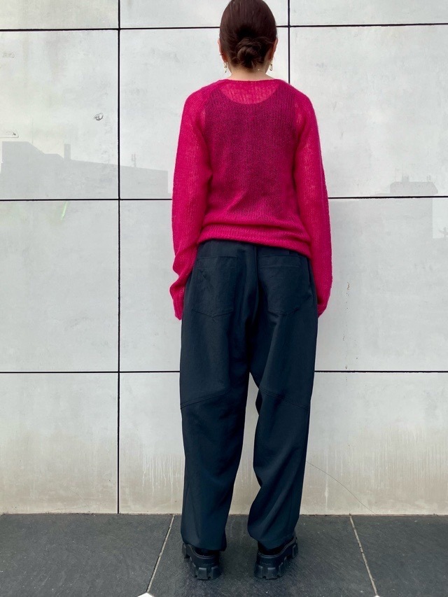 MAISON MAVERICK PRESENTS スパンコールロゴモヘアニット ROSE / BLACK /GREY MM5144 メゾン マヴェリック プレゼンツ