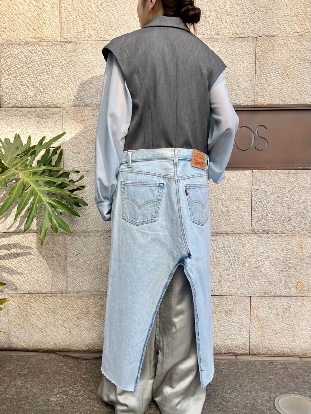 EZUMi エズミ 2026SS LEVI'S リメイクデニム ロングジレ YESS26JK06 GRAY