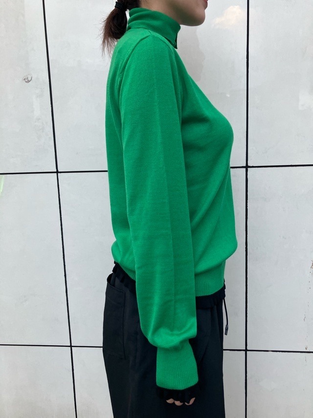 AKANE UTSUNOMIYA アカネ ウツノミヤ タ-トルカッティングニット WAO-FS22-2014 CHARCOAL /GREEN