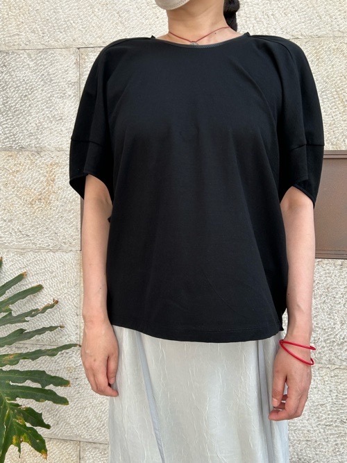 BEATING HEART ボリューム 半袖 切替 Tシャツ BT212K1 BK/KH/WT  ビーティングハート