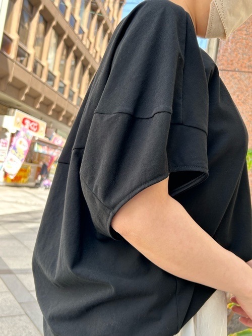 BEATING HEART ボリューム 半袖 切替 Tシャツ BT212K1 BK/KH/WT  ビーティングハート