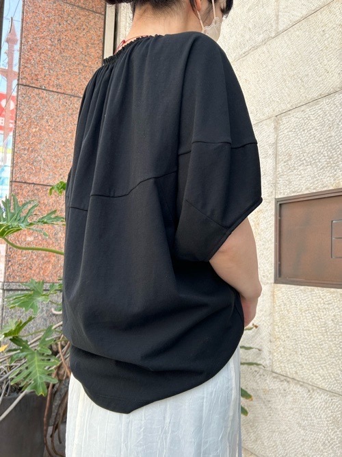 BEATING HEART ボリューム 半袖 切替 Tシャツ BT212K1 BK/KH/WT  ビーティングハート