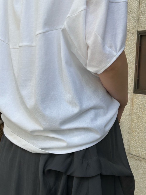 BEATING HEART ボリューム 半袖 切替 Tシャツ BT212K1 BK/KH/WT  ビーティングハート