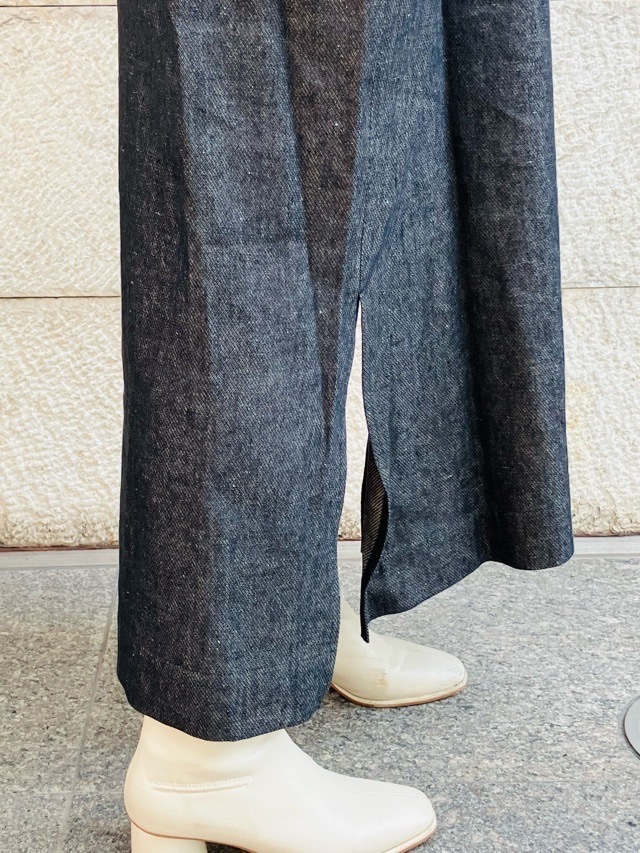 NEAR NIPPON リネンコットンツイルドレス 630-2425 /BLACK ニア―ニッポン