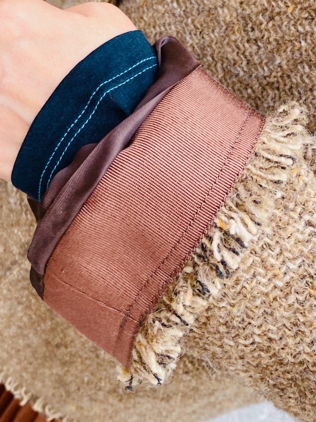 BEATINGHEART ノーカラー  ツイード ジャケット　BEIGE　BJ018K2　ビーティングハート