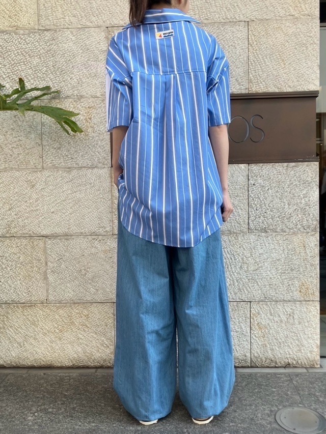 MSGM  シャツ ドッキング Tシャツ   3841MDM125   WHITE（01）   エムエスジーエム