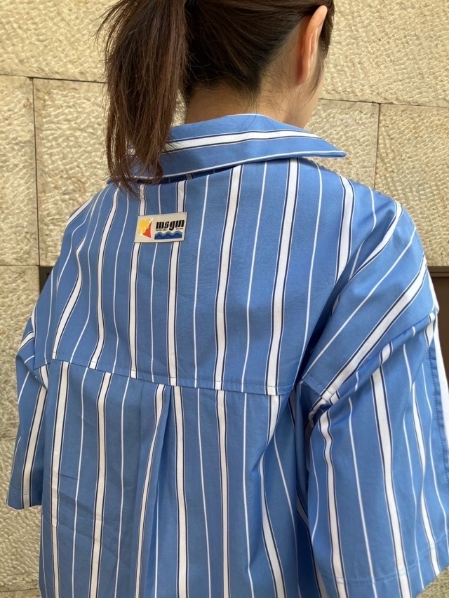 MSGM  シャツ ドッキング Tシャツ   3841MDM125   WHITE（01）   エムエスジーエム