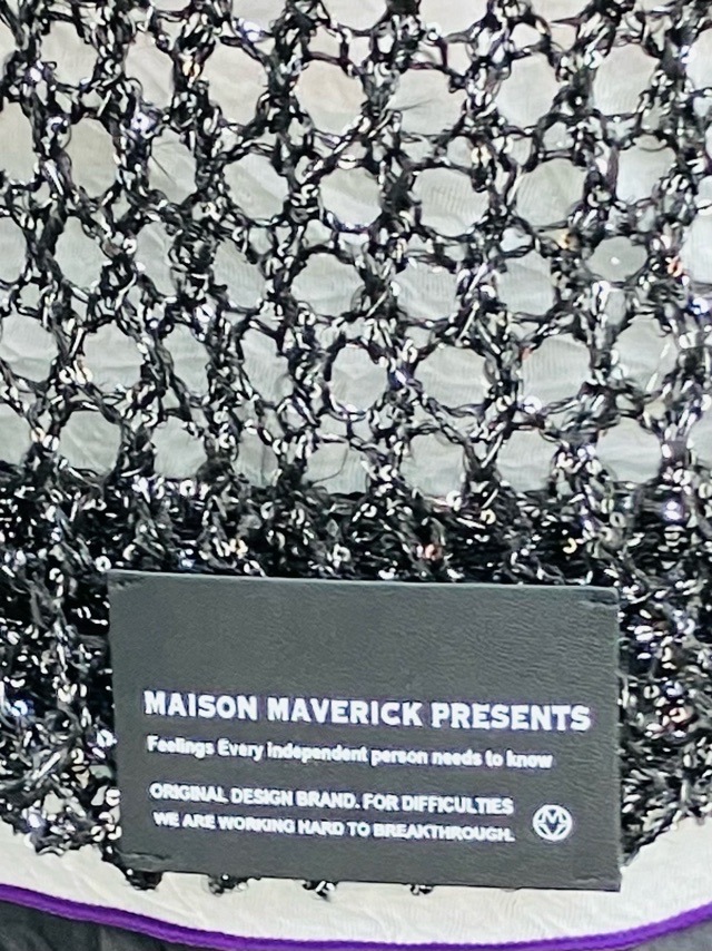MAISON MAVERICK PRESENTS　メシュスパンコールラメニット  MM5095 メゾン マヴェリック プレゼンツSLVER/BLACK/GOLD