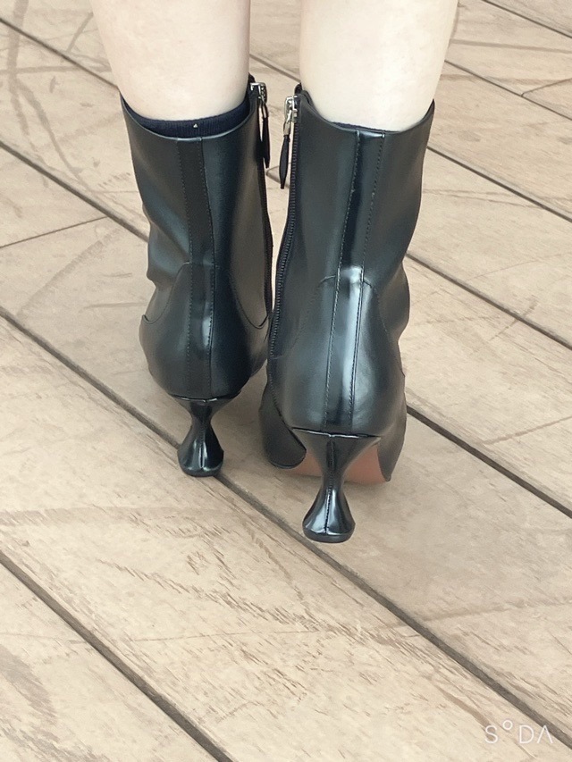 ALM. ARROW LETHER BOOTS ショート ブーツ AL085 BLACK / YELLOW BEIGE アルム