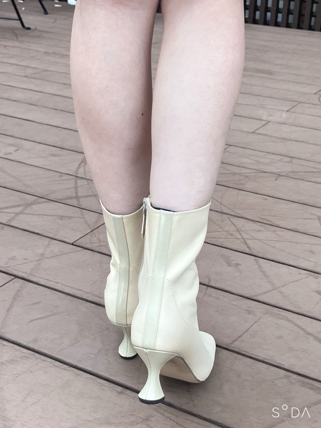 ALM. ARROW LETHER BOOTS ショート ブーツ AL085 BLACK / YELLOW BEIGE アルム