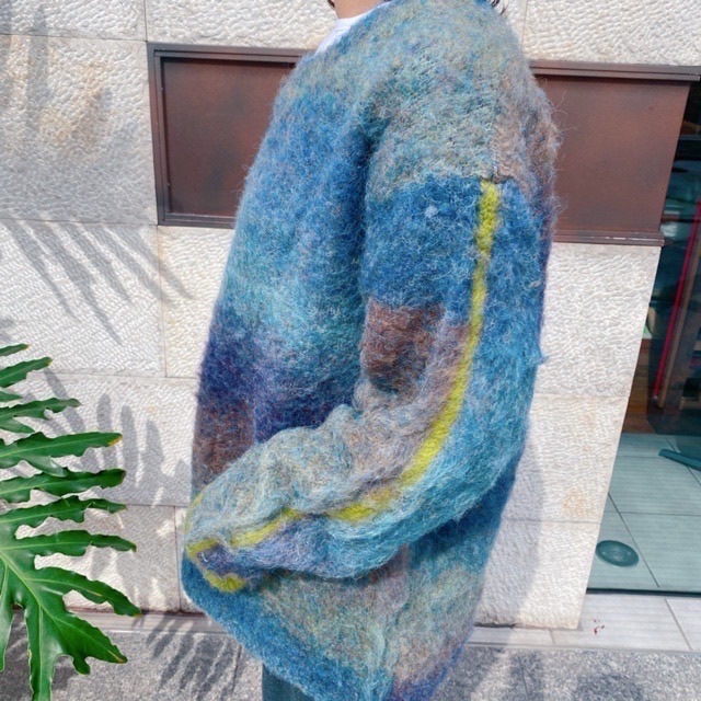 AULA AILA  グラデーションニット BLUE/GRAY/ORANGE　1243-09040 アウラ アイラ