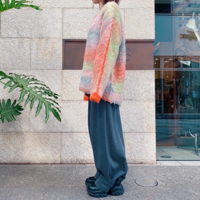 AULA AILA  グラデーションニット BLUE/GRAY/ORANGE　1243-09040 アウラ アイラ