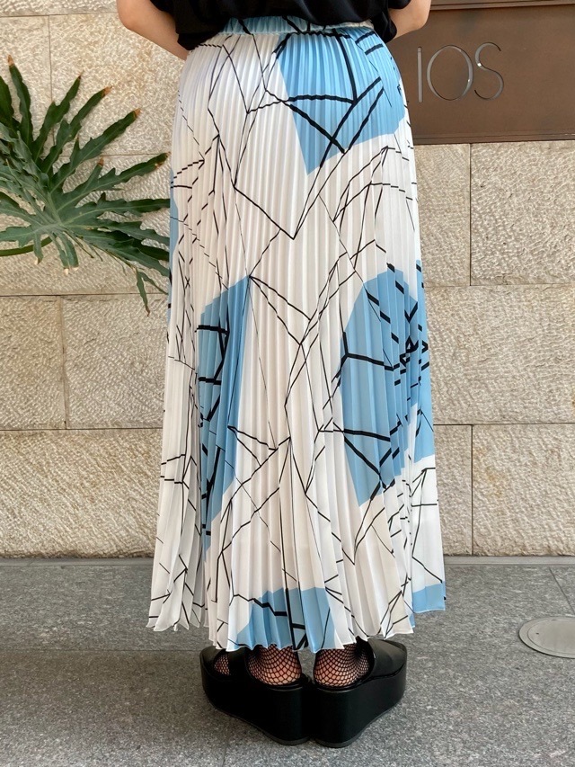 ビーティングハート インポート生地 トリコロールスカート （レース  