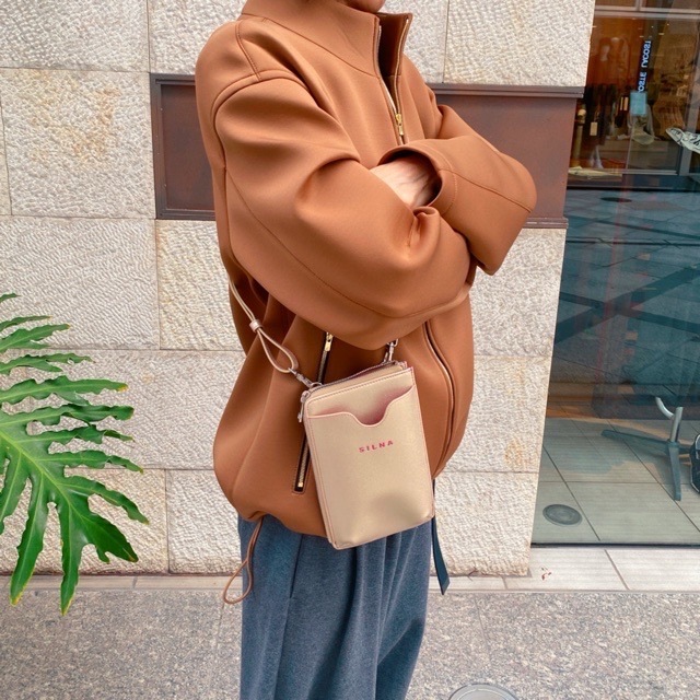 SILNA　SMALL BAG　携帯ケース　SZ1502-2　ORANGE/GOLD　シルナ