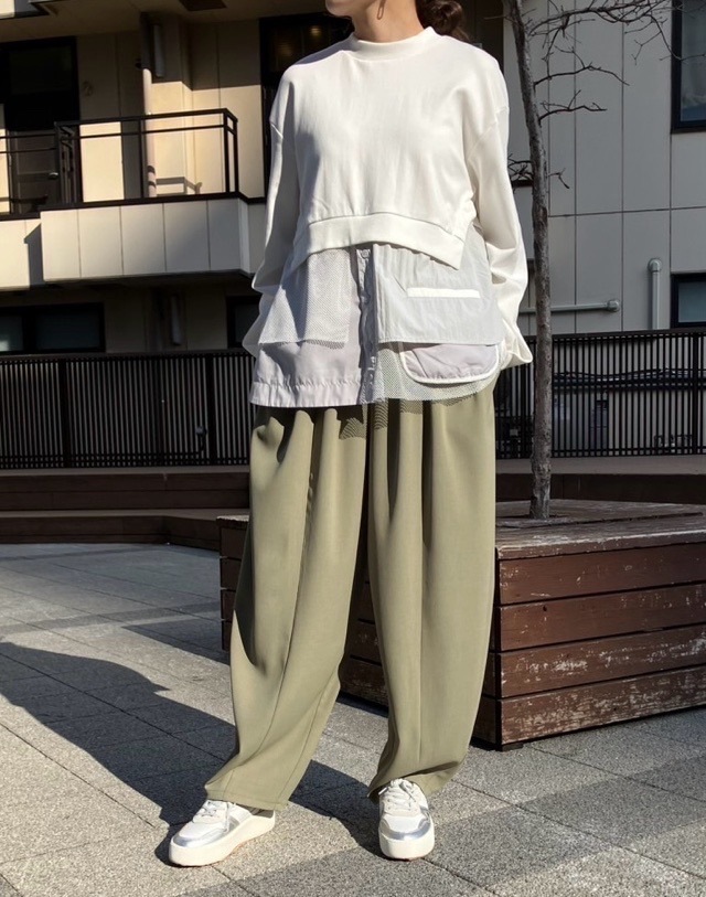 MARECHAL TERRE Wゴムバレルパンツ ZMT251PT023 マルシャルテル KAHKI/GRAY/BLACK