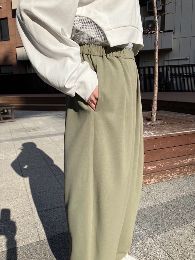 MARECHAL TERRE Wゴムバレルパンツ ZMT251PT023 マルシャルテル KAHKI/GRAY/BLACK