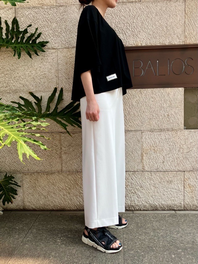 BEATINGHEART   BP207K1　前ポケット ワイド パンツ  WHITE / BEIGE  ビーティングハート