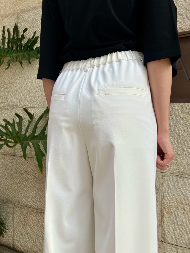 BEATINGHEART   BP207K1　前ポケット ワイド パンツ  WHITE / BEIGE  ビーティングハート