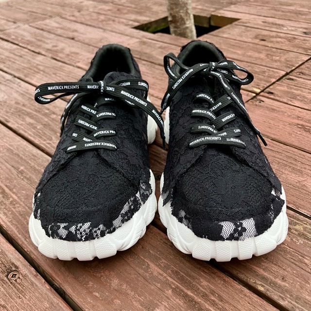 MAISON MAVERICK PRESENTS バンピー ソール レース スニーカー MS2497 BLACK メゾン マーヴェリック プレゼンツ